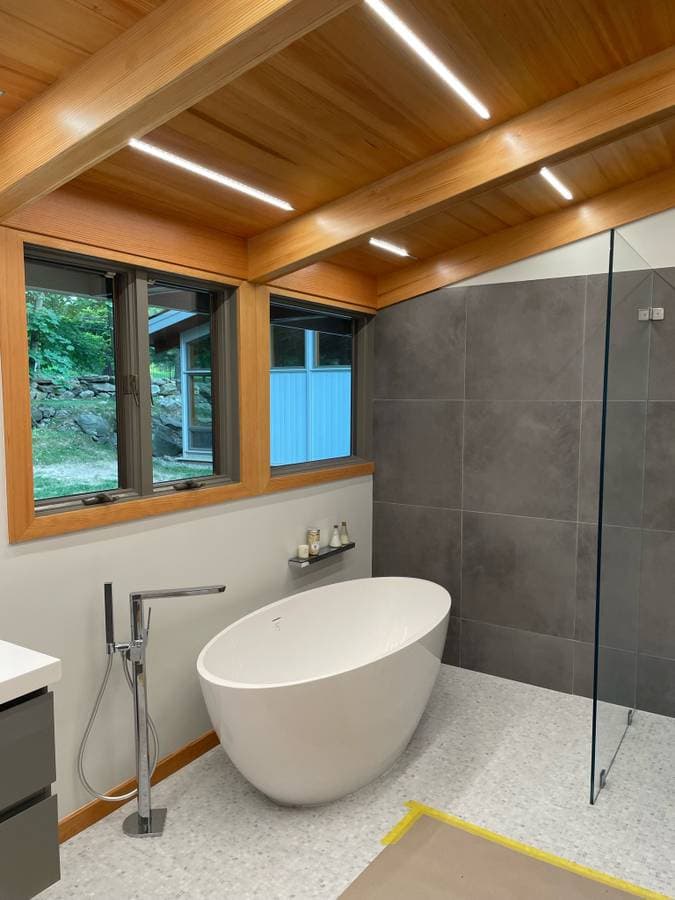 picture of luxury bathtub and bathroom remodel