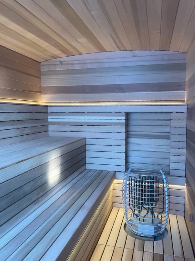 picture of a luxury sauna created by a handyman